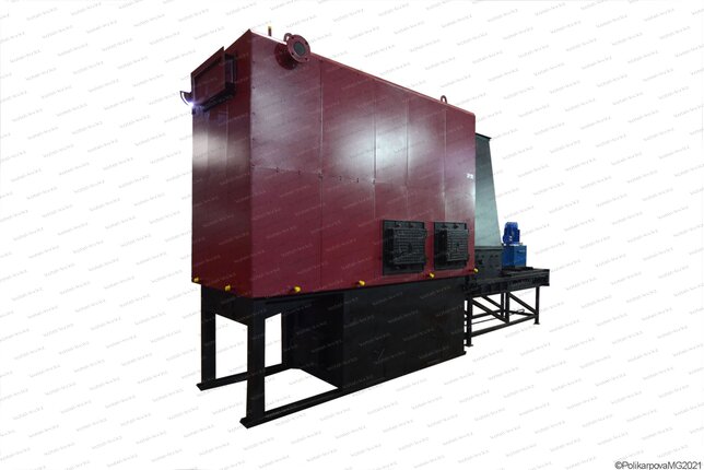 Котел 1.28 МВт на щепе и опилках автоматический